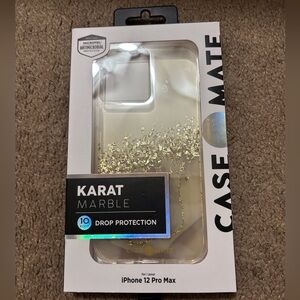 Case-Mate Karat Marble iPhone 12 Pro Max Case - Gold